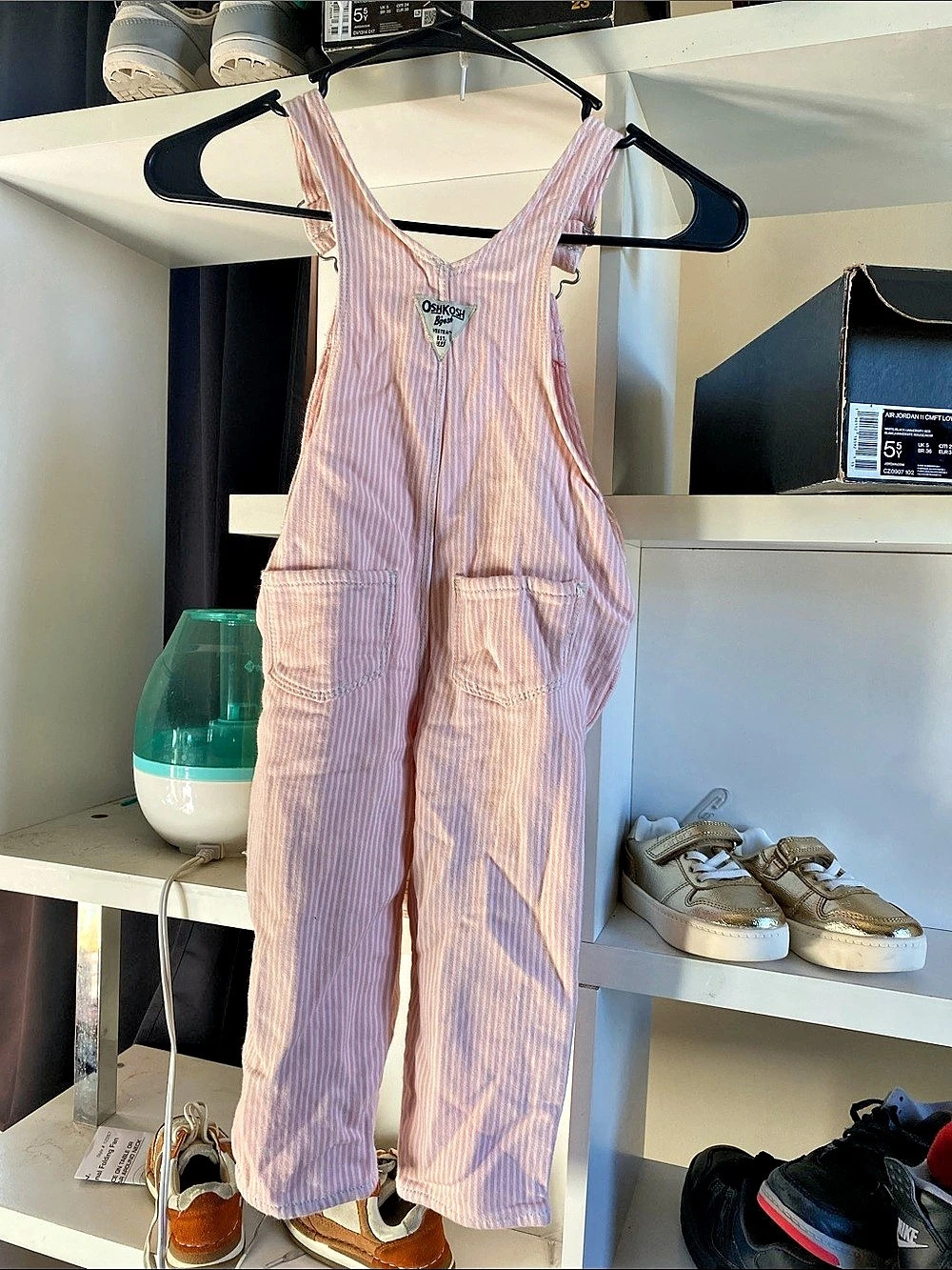 OshKosh B'gosh Pink Striped Overalls